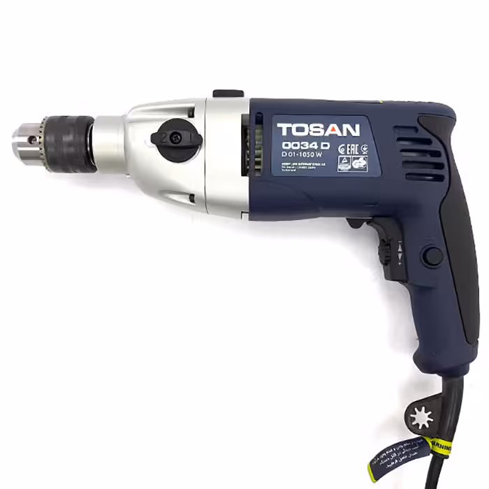 دریل چکشی گیربکسی توسن مدل 13 میلیمتر - 0034D