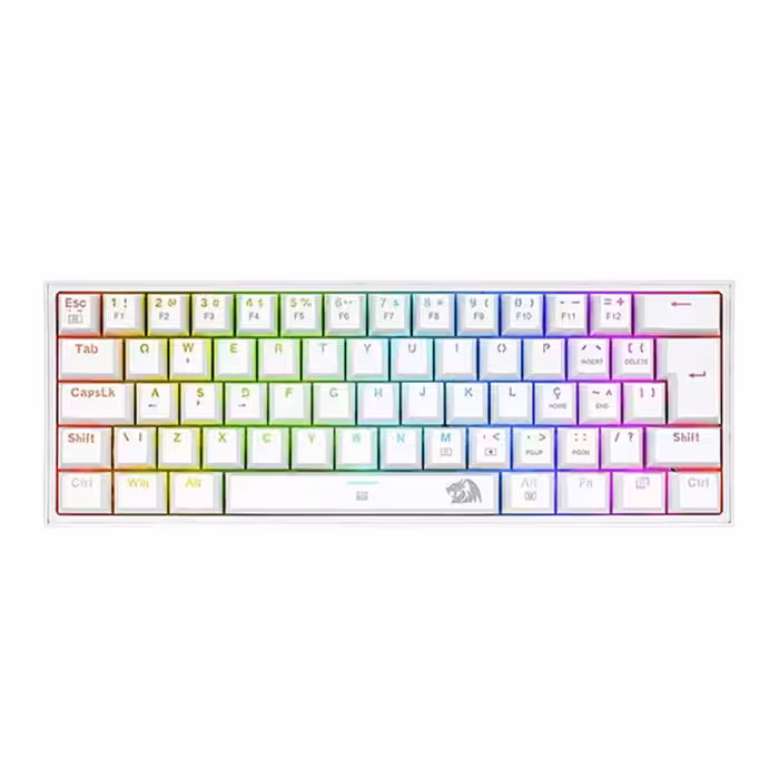 کیبورد گیمینگ ردراگون K617 FIZZ RGB WHITE