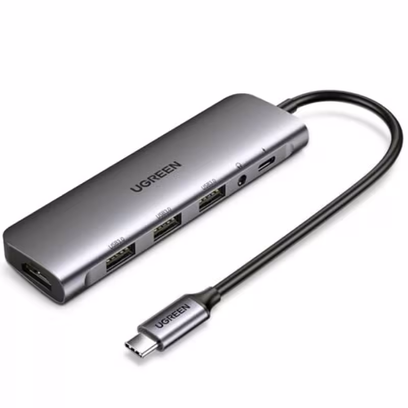 هاب 6 پورت Type-c یوگرین مدل CM136 80132