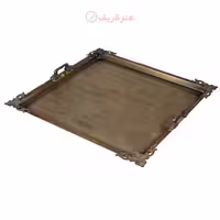 سینی برنجی منقل مربع کوچک بدون پایه