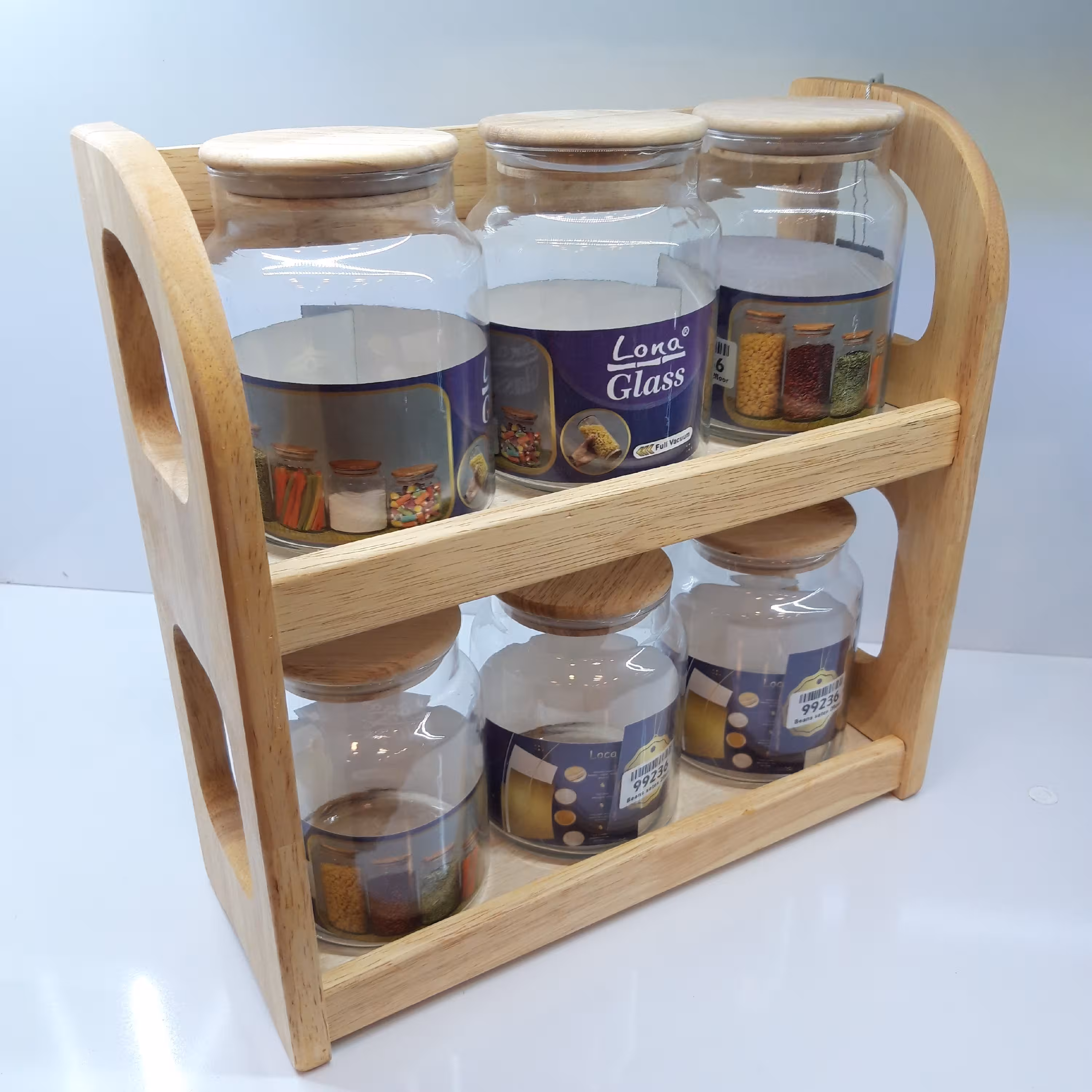 ست پا سماوری چوبی 7 تایی