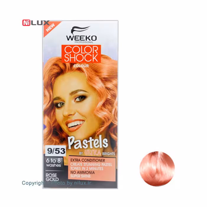 کیت رنگ مو ویکو مدل color shock شماره 9/53 حجم 80 میلی لیتر