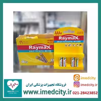 باتری نیم‌قلمی ریمکس Raymax آلکالاین AAA بسته 4 عددی