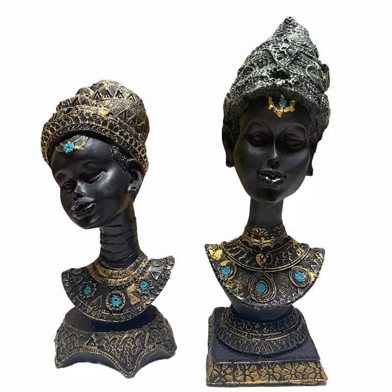 مجسمه مدل سیاه پوست مجموعه 2 عددی