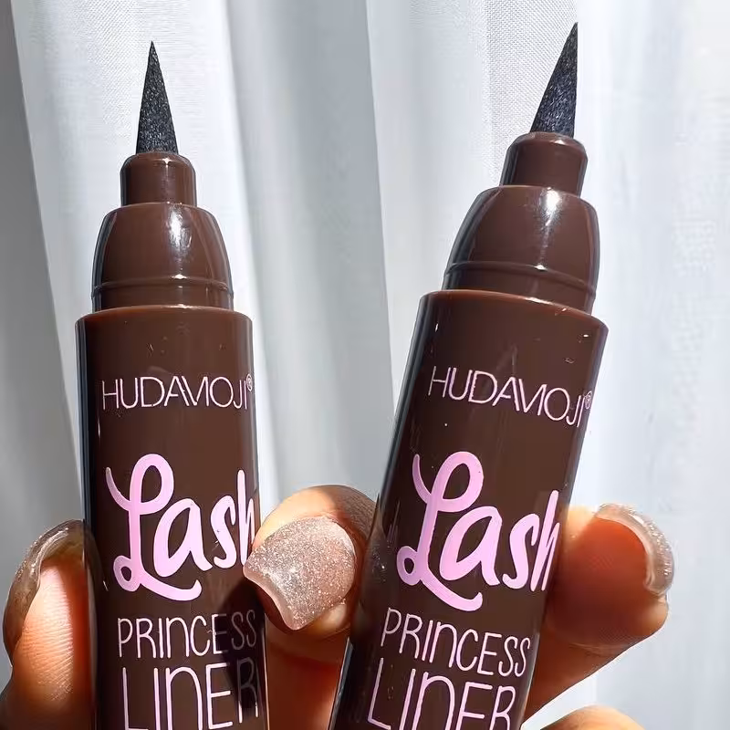 خط چشم پرنسسی قهوه ای هدی موجی