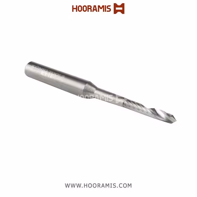 مته اختصاصی تک کاناله با مارپیچ راستگرد 8*80*40*25*5 از جنس Solid Carbide جهت ایجاد شیار آب بر روی پروفیلهای uPVC در ماشینهای AFS, BJM, Rotox , Schirmer, Murat, etc