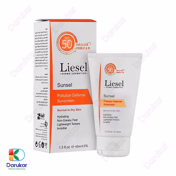 کرم ضدآفتاب پوست خشک و نرمال لایسل SPF50