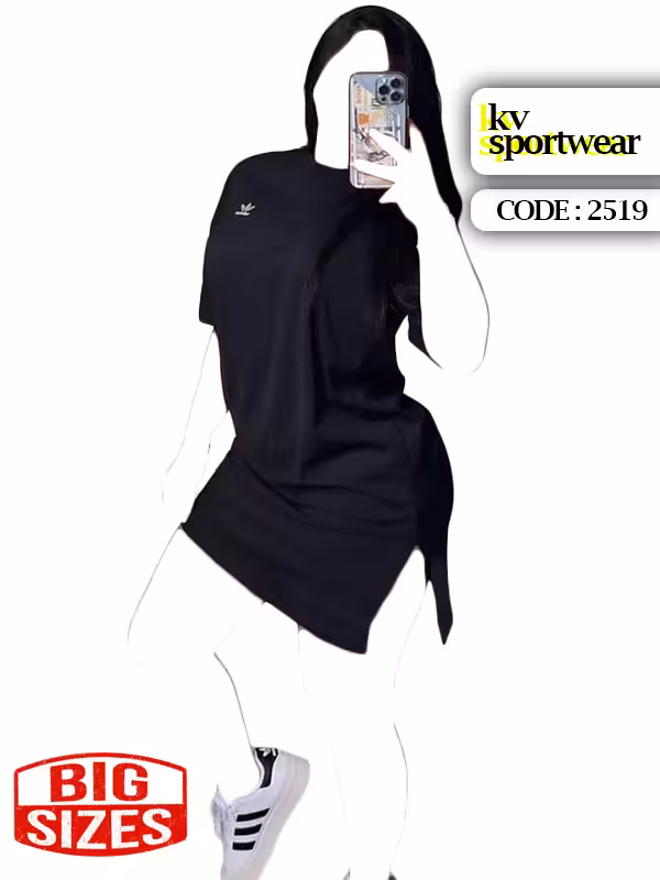 تیشرت لانگ ورزشی زنانه adidas کد 001