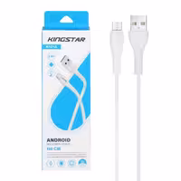 کابل شارژ اندروید KingStar مدل K101A-سفید-کد1675