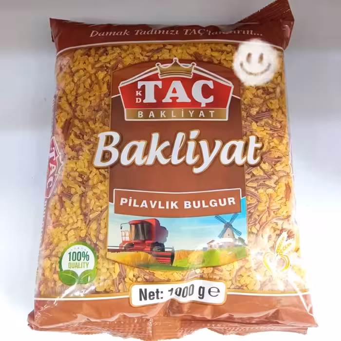 بلغور گندم  رشته ای پلویی شهریه تاچ (TAC ) ترکیه بسته ی یک کیلویی | amazonchi