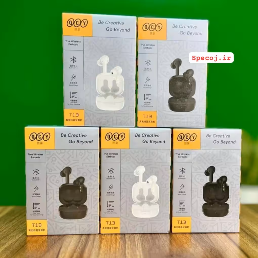 ایرپاد بلوتوثی کیو سی وای qcyمدل T13 TWS زیرقیمت مصرف کننده با18ماه گارانتی شرکتی