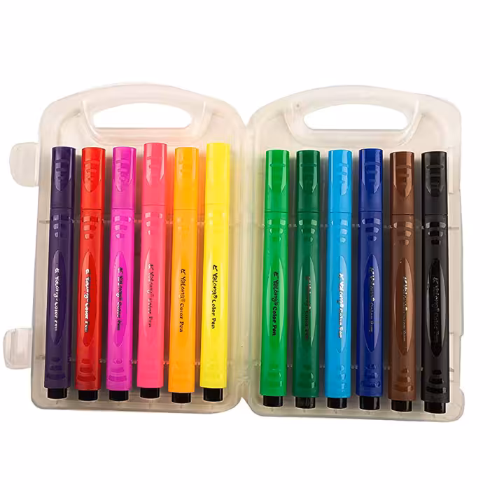 ماژیک رنگ آمیزی 12 رنگ یالونگ مدل YL191816