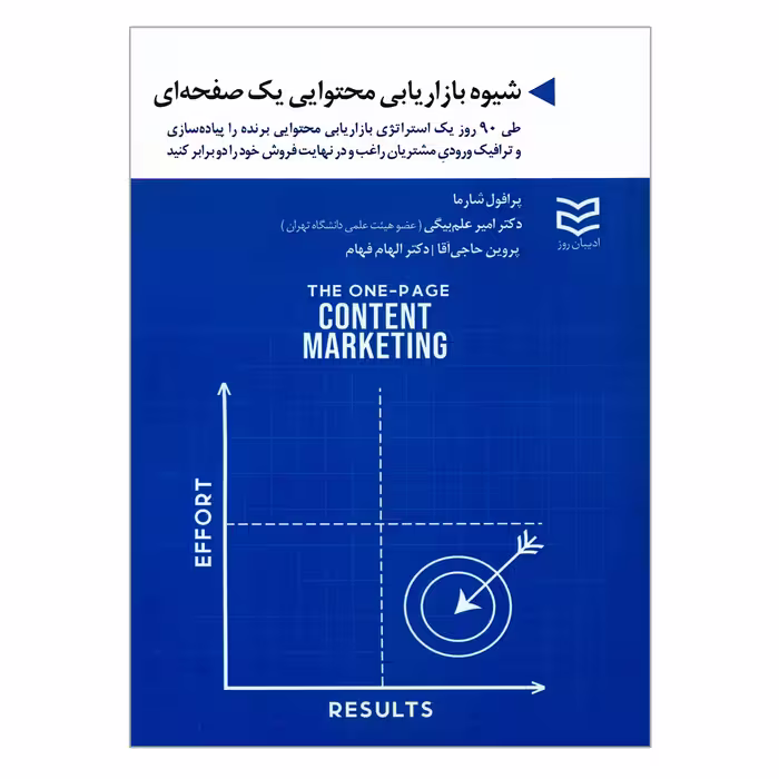 کتاب شیوه بازاریابی محتوایی یک صفحه ای اثر پرافول شارما انتشارات ادیبان روز