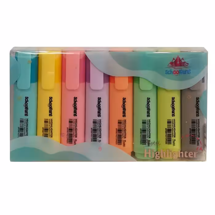 ماژیک علامت گذار اسکول فنس مدل pastel کد 154848 بسته 8 عددی