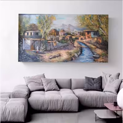 تابلو رنگ روغن طرح منظره کد 127