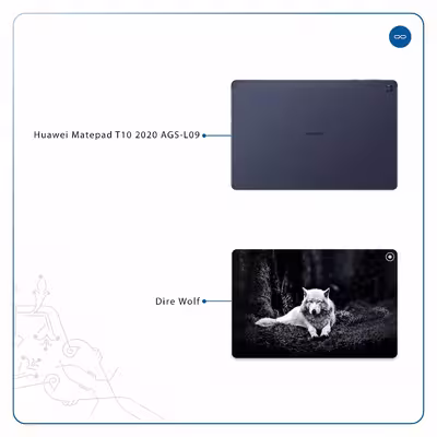 برچسب پوششی ماهوت مدل Dire Wolf مناسب برای تبلت هوآوی Matepad T10 2020 AGS-L09
