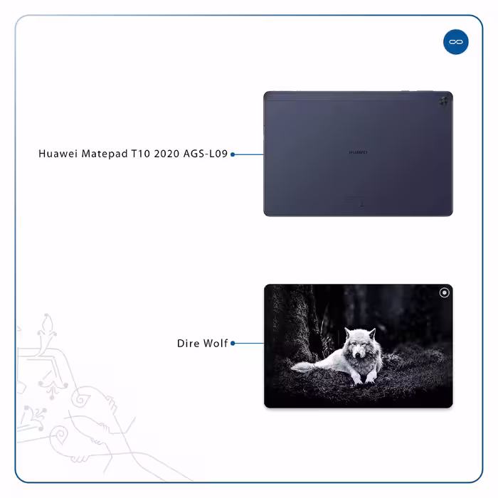 برچسب پوششی ماهوت مدل Dire Wolf مناسب برای تبلت هوآوی Matepad T10 2020 AGS-L09