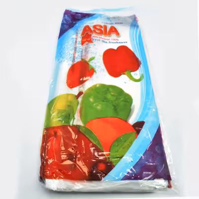 کیسه فریزر آسیا مدل لبه چسبدار بسته 60 عددی