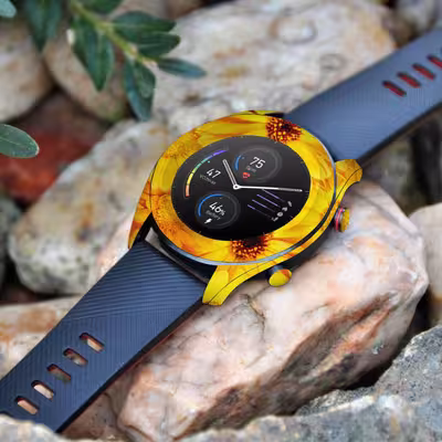برچسب ماهوت طرح Yellow Flower مناسب برای ساعت هوشمند آنر watch magic