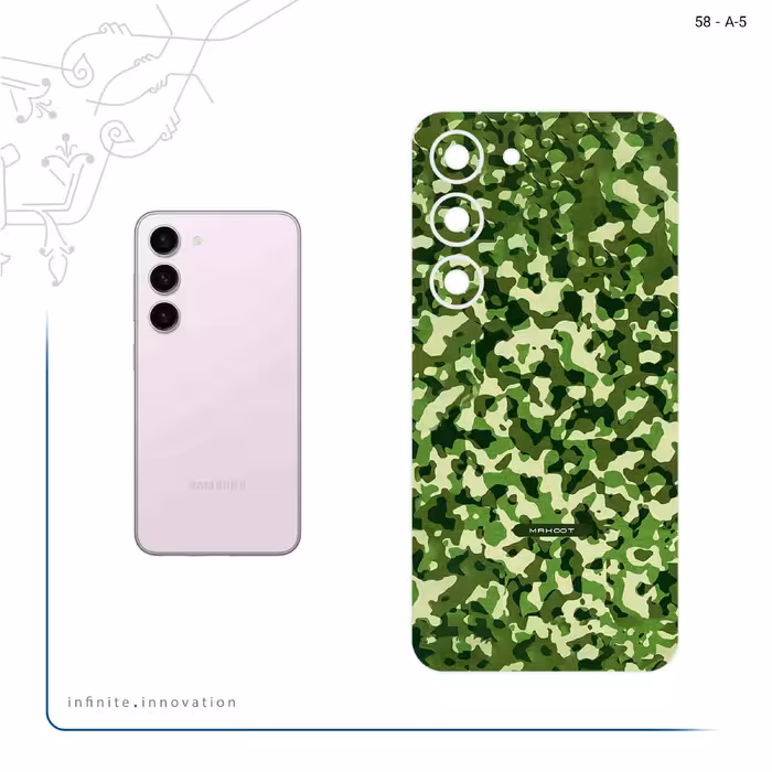 برچسب پوششی ماهوت مدل Army_Green مناسب برای گوشی موبایل سامسونگ Galaxy S23