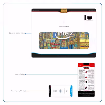برچسب پوششی ماهوت مدل Intel Brand مناسب برای تبلت سامسونگ Galaxy Tab S6 2019 SM-T860