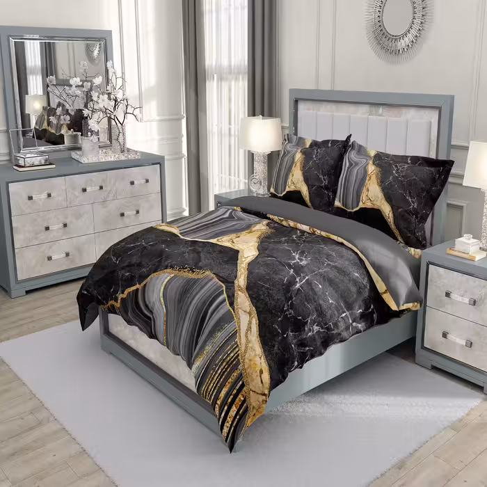 سرویس روتختی مدل Marble دو نفره 6 تکه