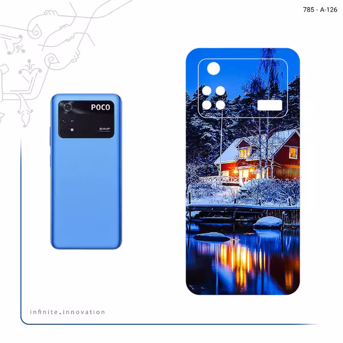 برچسب پوششی ماهوت مدل Winter Season مناسب برای گوشی موبایل شیائومی Poco M4 Pro 4G