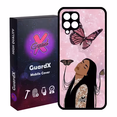 کاور گارد ایکس طرح Girl مدل Glass10297 مناسب برای گوشی موبایل سامسونگ Galaxy A22 4G