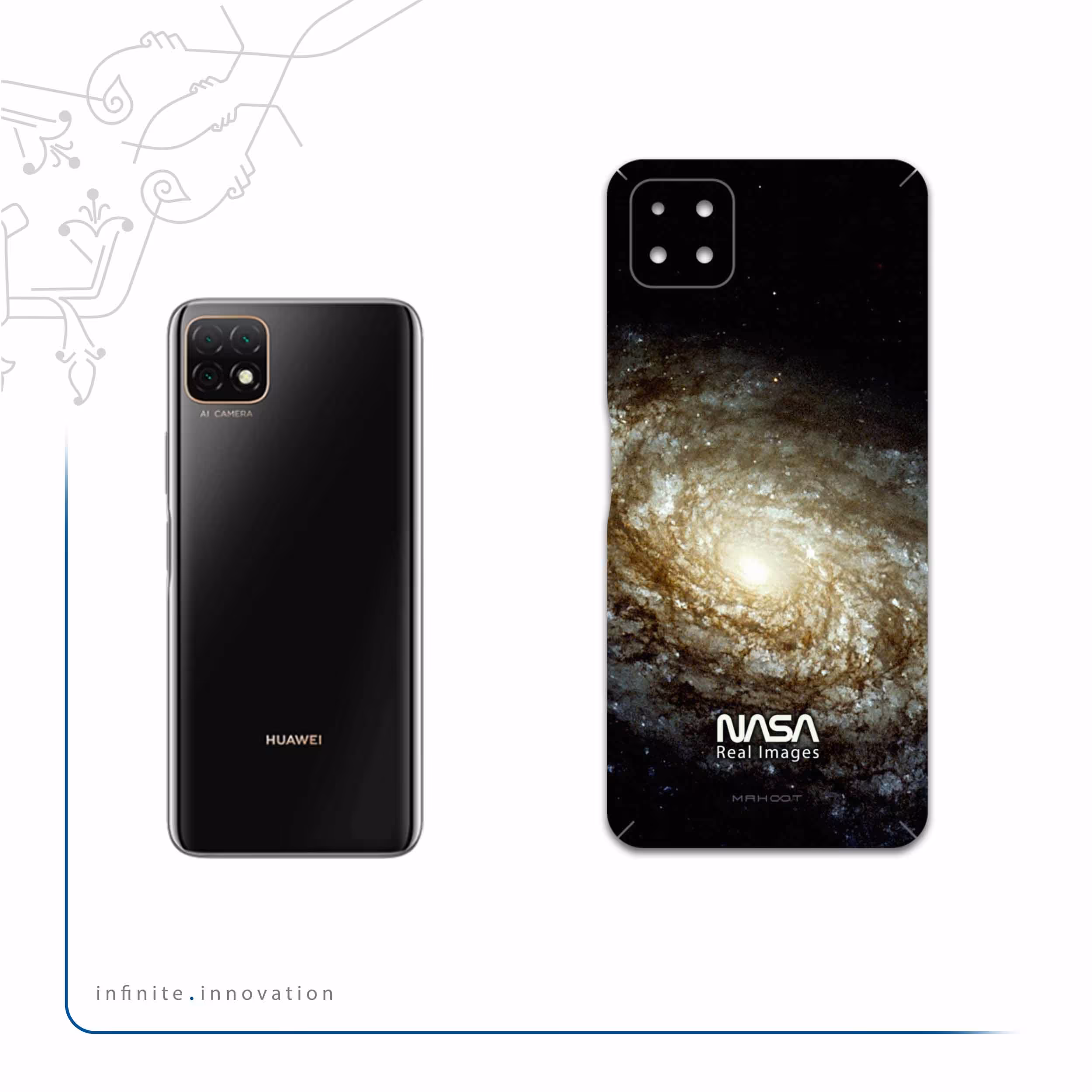 برچسب پوششی ماهوت مدل Universe-by-NASA-1 مناسب برای گوشی موبایل هوآوی Nova Y60