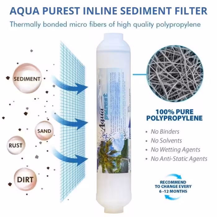 فیلتر یخچال ساید بای ساید آکوا پیورست مدل AP-SEDIMENT 2500G مجموعه 2 عددی