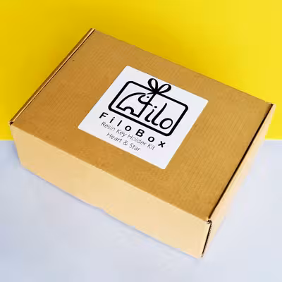 بسته کار با رزین اپوکسی فیلو باکس مدل جاکلیدی مجموعه 16 عددی