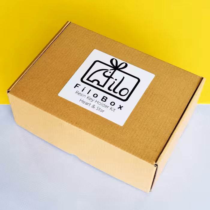 بسته کار با رزین اپوکسی فیلو باکس مدل جاکلیدی مجموعه 16 عددی