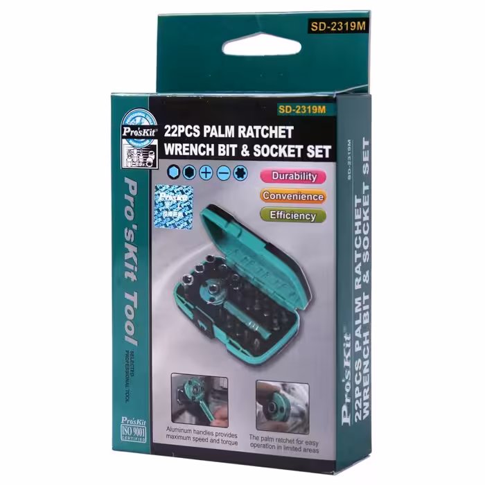  پیچ گوشتی و سری پیچ گوشتی پروسکیت مدل SD-2319M مجموعه 22 عددی