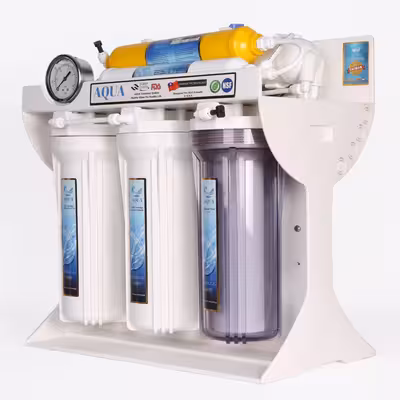 دستگاه تصفیه کننده آب آکوا مدل JW-06 به همراه فیلتر تصفیه آب آکوا کد 3s مجموعه 3 عددی