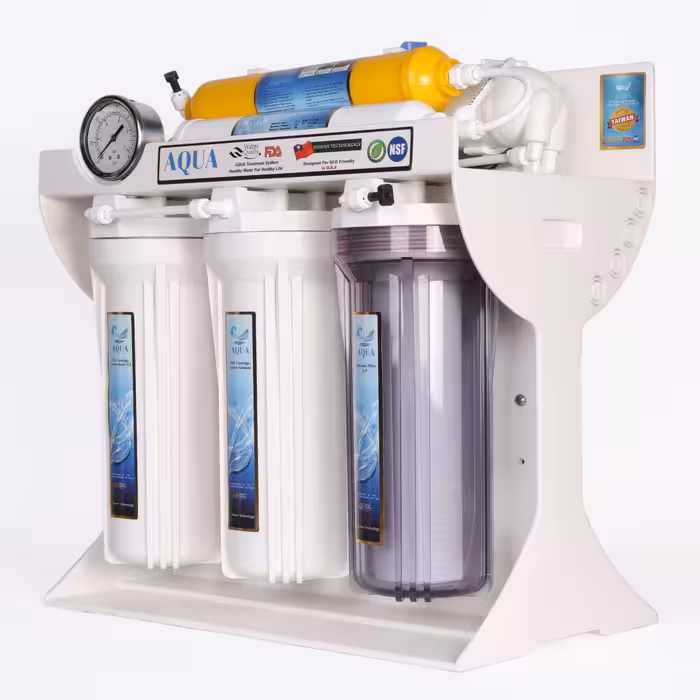 دستگاه تصفیه کننده آب آکوا مدل JW-06 به همراه فیلتر تصفیه آب آکوا کد 3s مجموعه 3 عددی