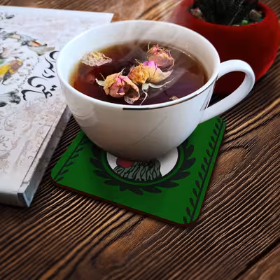 زیر لیوانی لوکسینو مدل آدامس خروس نشان