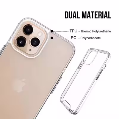 کاور اسپیس مدل transparent pc مناسب برای گوشی موبایل اپل iphone 13 pro max