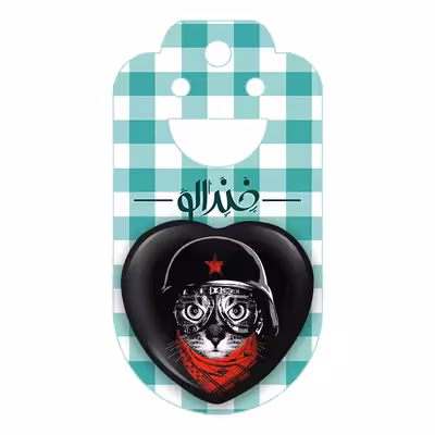 پیکسل خندالو طرح گربه مدل قلبی کد 2392