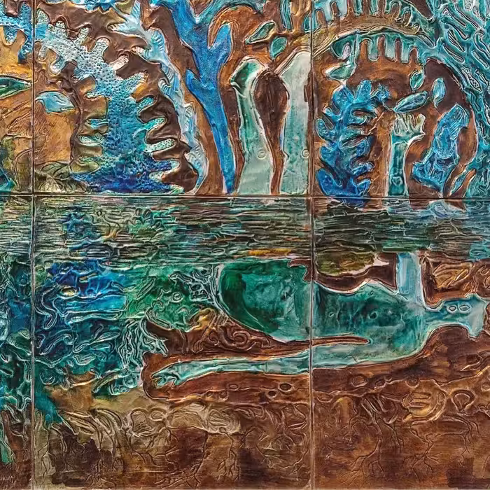 تابلو برجسته طرح جنگل مجموعه 6 عددی