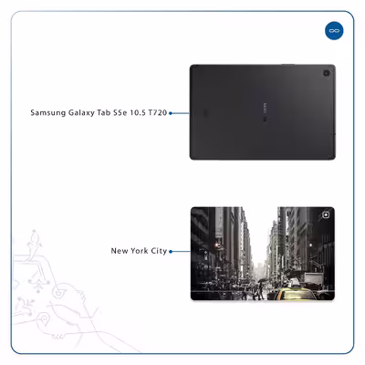 برچسب پوششی ماهوت مدل New York City مناسب برای تبلت سامسونگ Galaxy Tab S5e 10.5 2019 T720