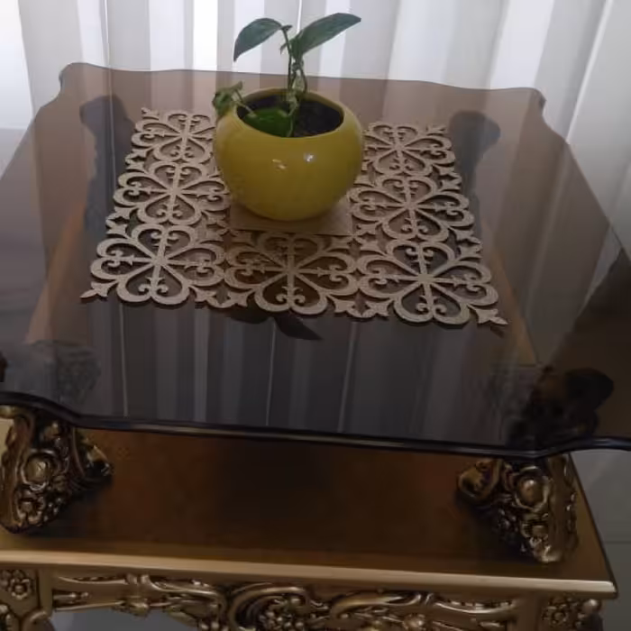 ست رومیزی 3 تکه مدل نیلوفر کد 6060