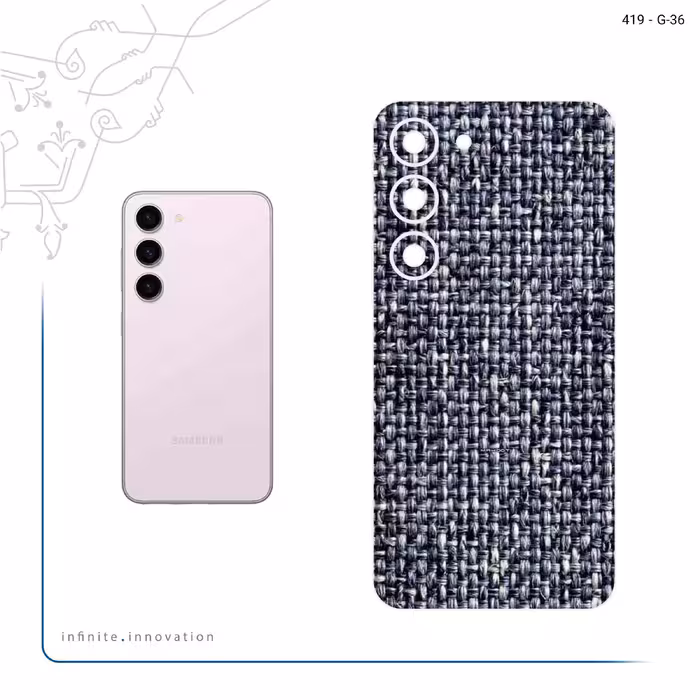 برچسب پوششی ماهوت مدل Fabric Texture 6 مناسب برای گوشی موبایل سامسونگ Galaxy S23