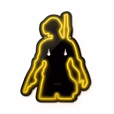 چراغ دیواری نئون دیزاین مدل Pubg-BL_YL