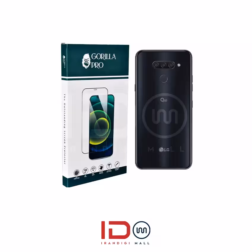 گلس و محافظ هیدروژلی (شفاف) بدنه گوشی ال جی مدل LG Q60