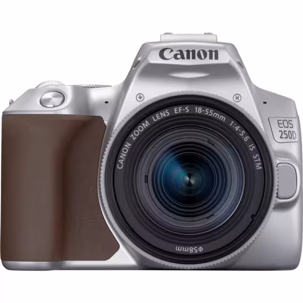 دوربین عکاسی کانن CANON EOS 250D Kit EF-S 18-55 mm f/4-5.6 IS STM-Silverدسته دوم(کمتراز2000شات)