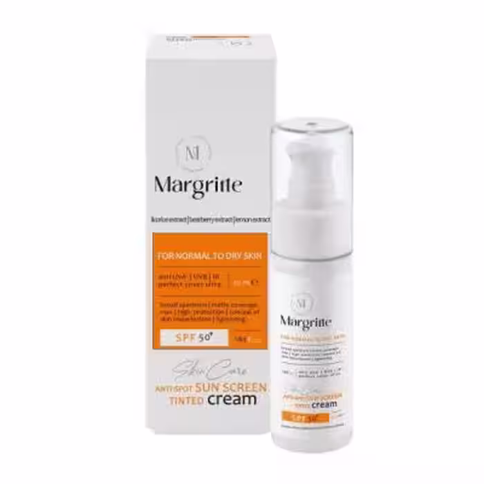 فلوئید ضد آفتاب ساده حجم 50 میلی لیتر SPF50  مارگریت پوست چرب