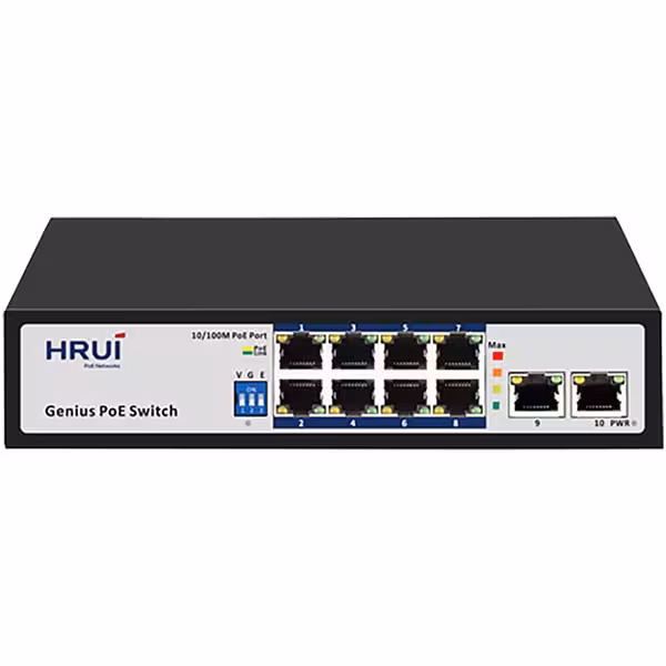 سوئیچ PoE اچ ار یو ای HRUI HR100-AF-82N
