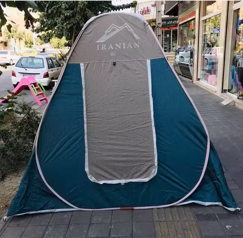 چادر مسافرتی 6 نفره جنس برنو با ارتفاع بلند و زیپ دانه درشت