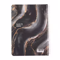 دفتر 100 برگ سیمی با پرفراژ و جداکننده s.a.m طرح 5