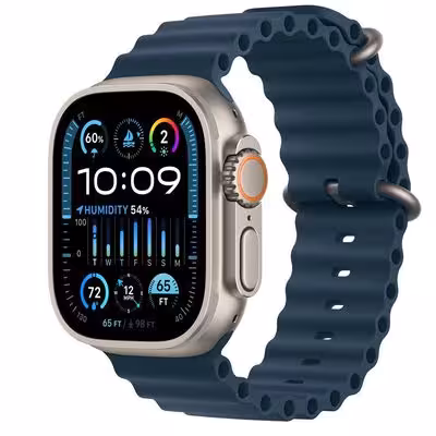 ساعت هوشمند اپل مدل Ultra 2 2024 Titanium Case Ocean Band 49mm